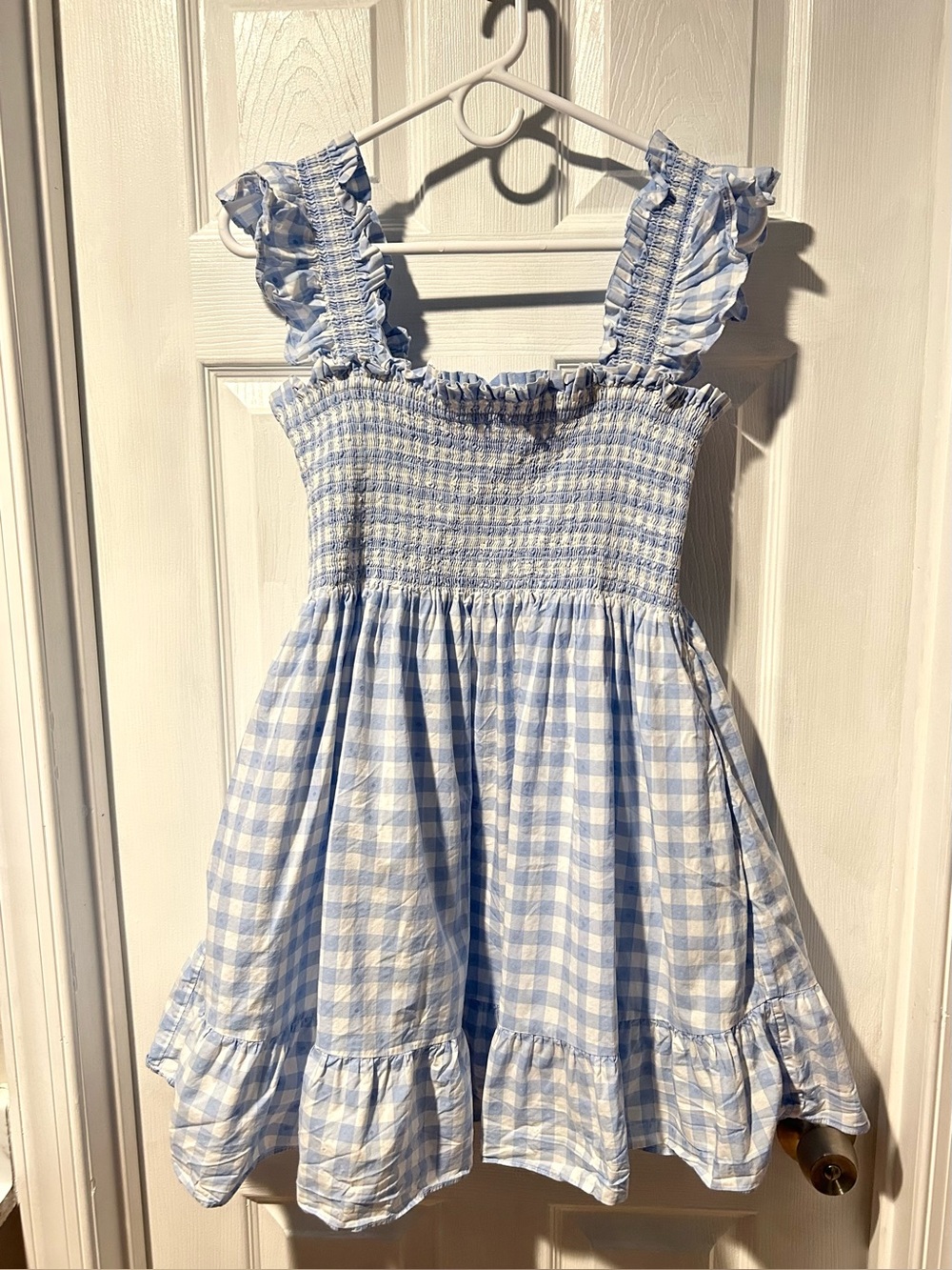 Hill House Elizabeth Nap Dress XL
Mini Blue Gingham Pleated
Smocked 100% Cotton